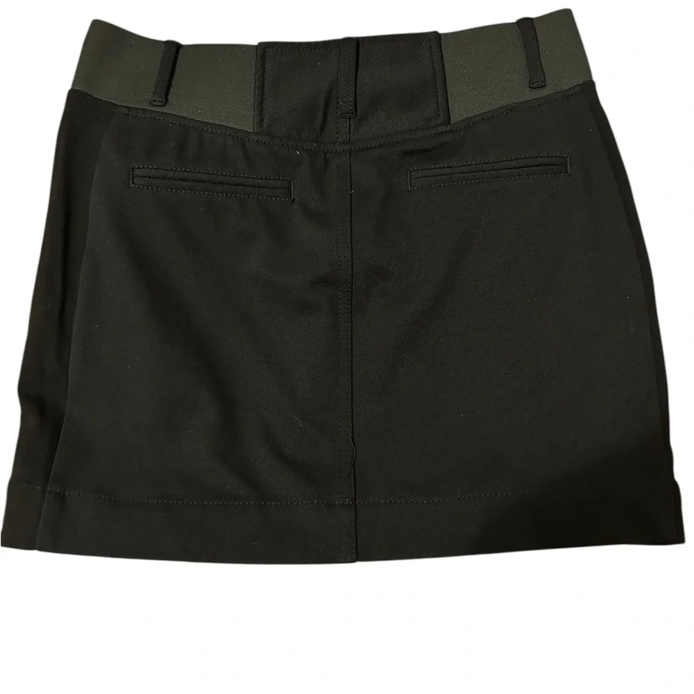 Armani Exchange Womens Size 4 Black Mini Skirt with Zipper Pockets